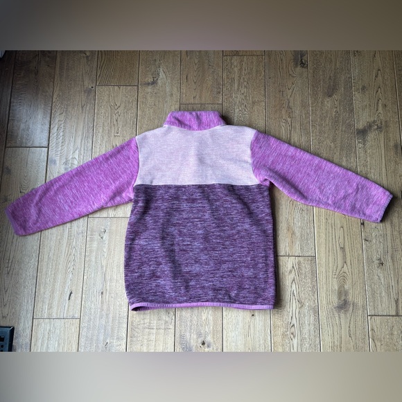 Hanna Andersson Heathered Colorblock Polarfleece Pullover size 8 - Picture 7 of 9